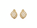 Zircon Stone Gold Earrings