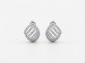 Zircon Stone Silver Earrings