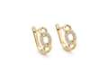 Chain Design Hoop Earrings