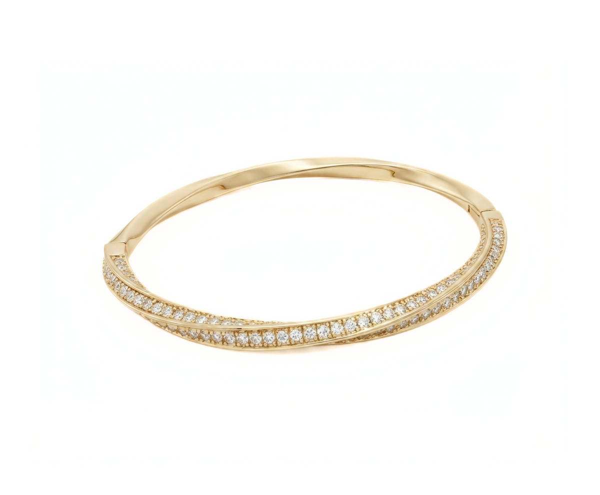 Gold Curve Bangle