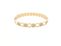 Gold Honeycomb Bangle