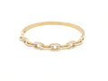 Gold Cream Link Bangle