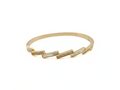 Gold Prism Step Bangle