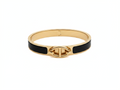 Gold and Black Interlock Bangle