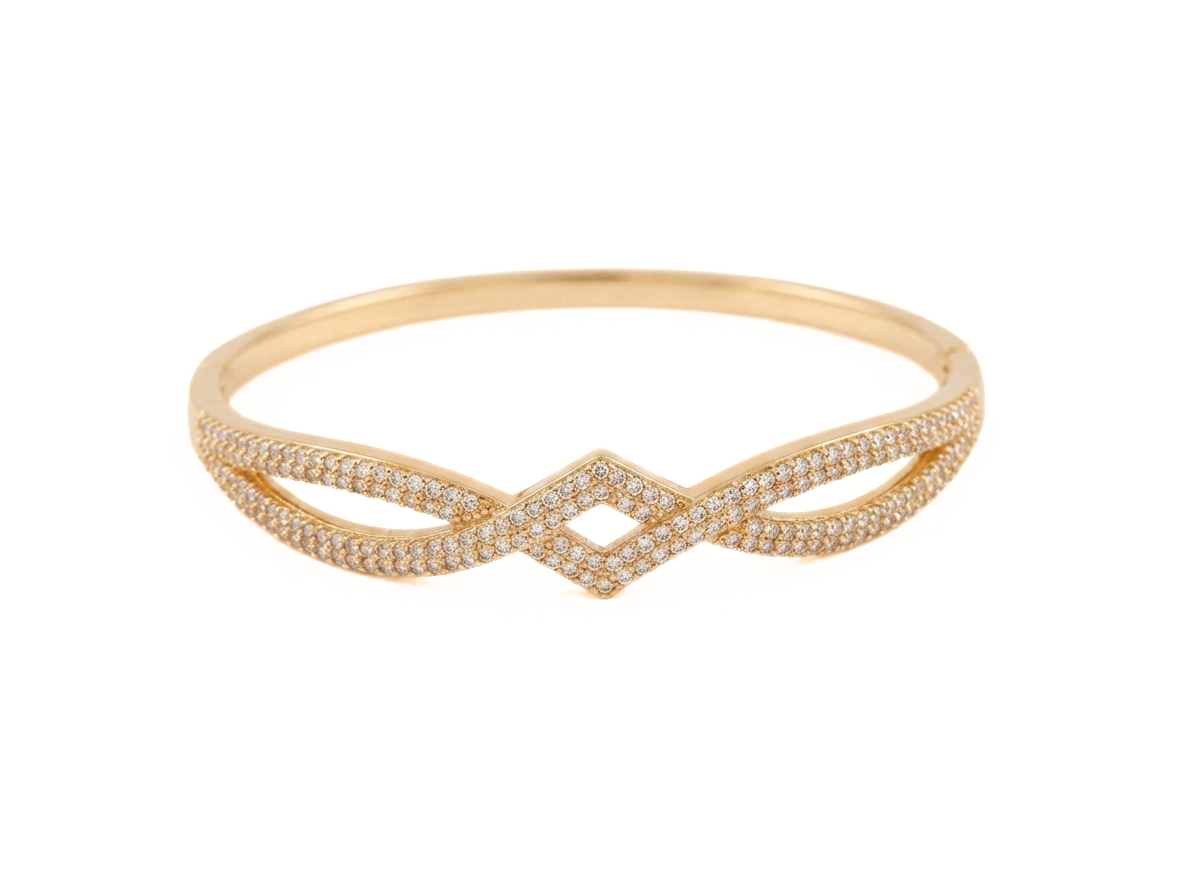 Gold Infinity Bangle