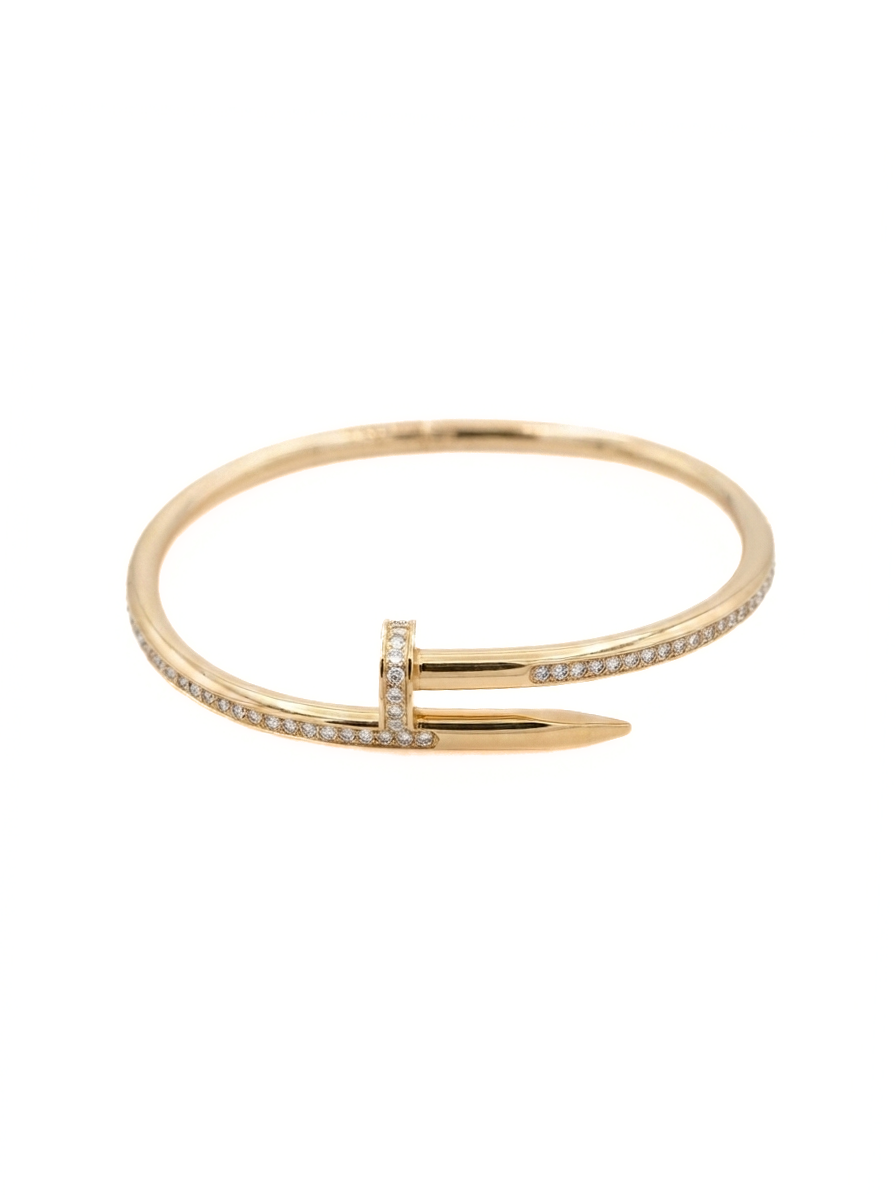 Iconic Nail Multiple Stone Bangle